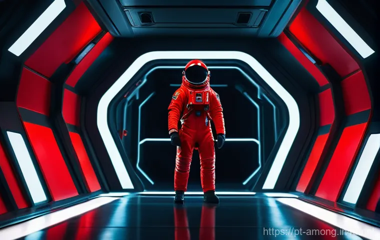 어몽어스 빨강 캐릭터의 이미지 - Image Prompt 1: The Enigma of Red**